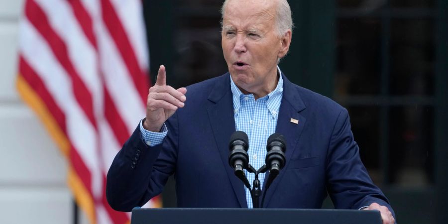 Biden versichtert: «Ich gehe nirgendwo hin.»