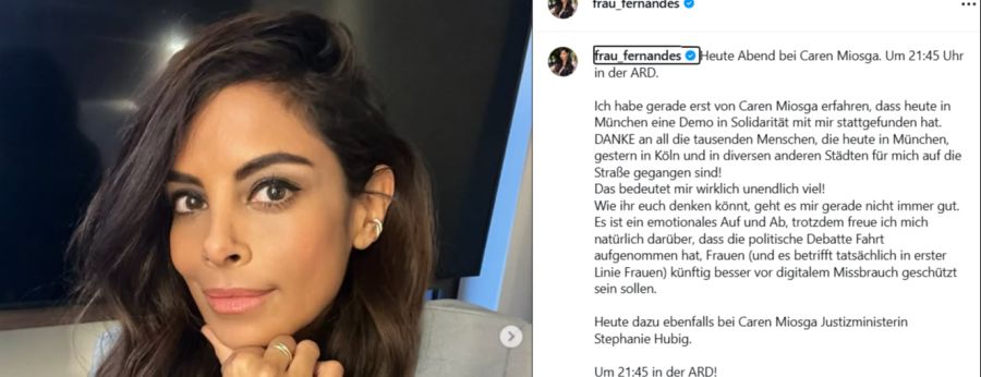 Collien hatte schon mehrfach versucht, den Namen Ulmen auf Instagram loszuwerden – doch alle Versuche scheiterten.