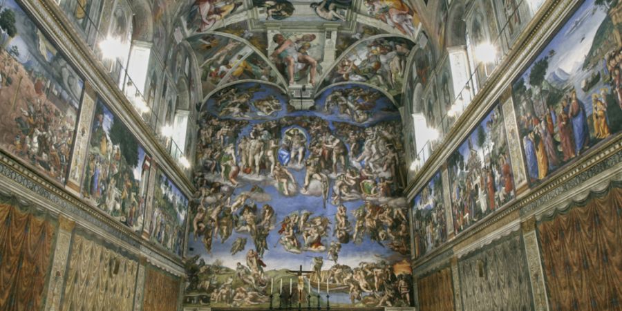 ARCHIV - Die Sixtinische Kapelle im Vatikan. Foto: Pier Paolo Cito/AP/dpa