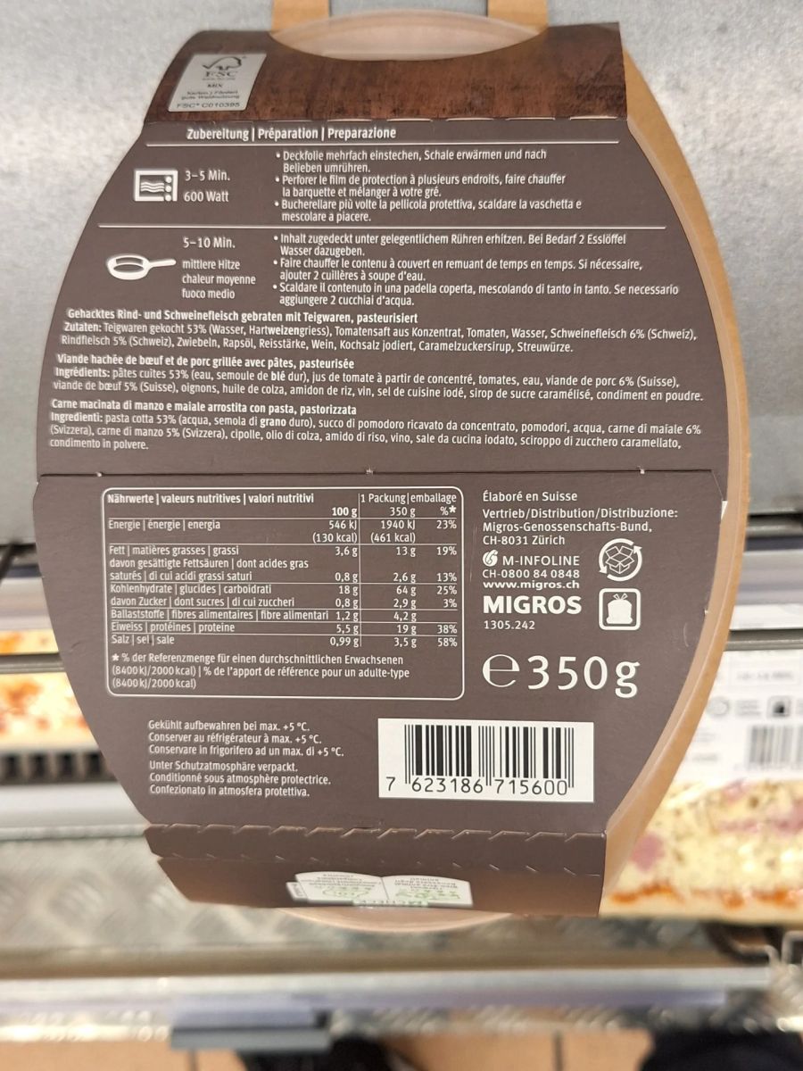 Die neue Packung bietet noch 350 Gramm Inhalt.