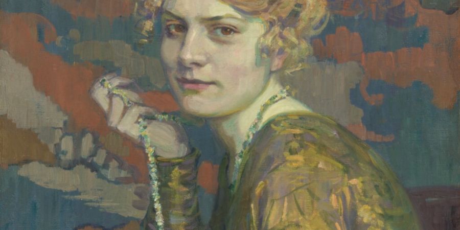 Das Kunstmuseum Basel konnte «Die farbige Kette» von Julie Wolfthorn bei einer Auktion erwerben.