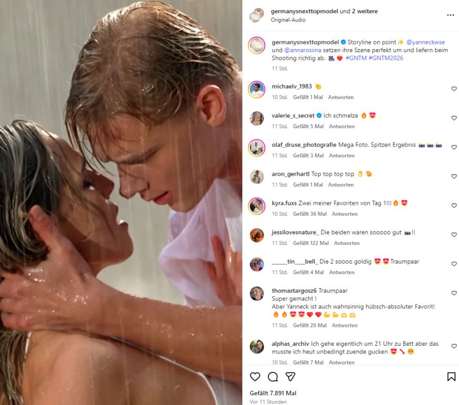 Heidi Klum findet die Szenen «heiss».