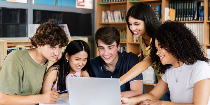 Schüler Oberstufe lernen Schule