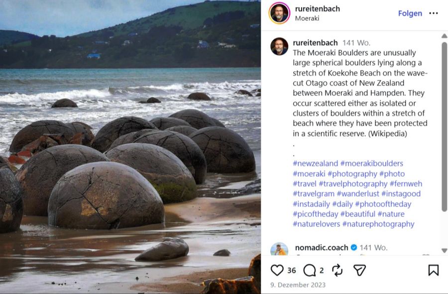 Koekohe Beach (Neuseeland)