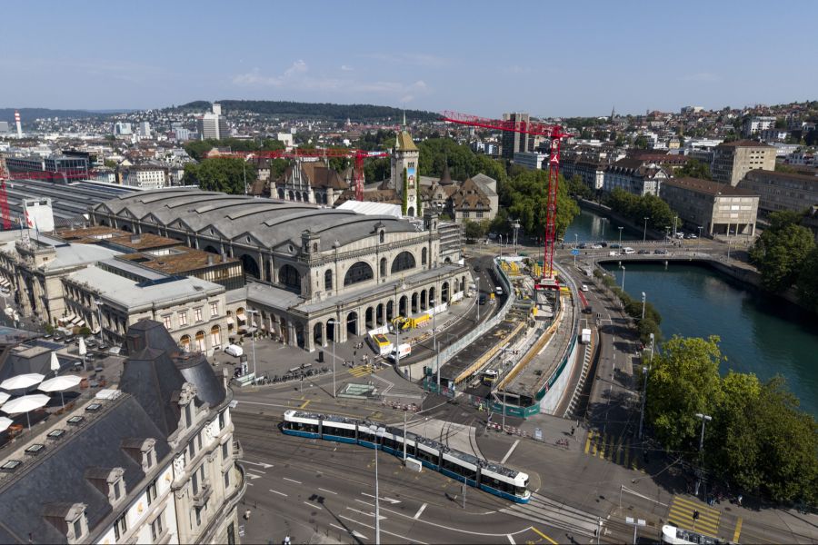 Zürich Bahnhof Baustelle