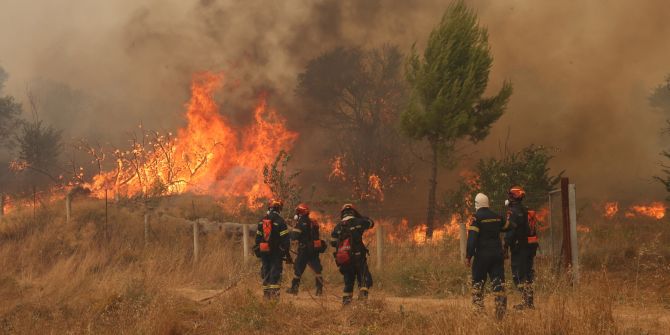 Waldbrand Athen