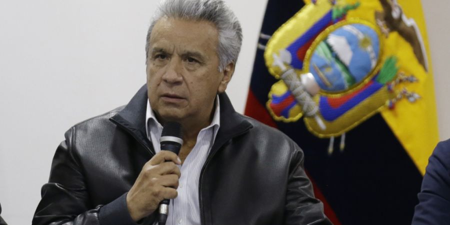 ARCHIV - Ecuadors Ex-Pr‰sident LenÌn Moreno. Foto: Fernando Vergara/AP/dpa/Archivbild
