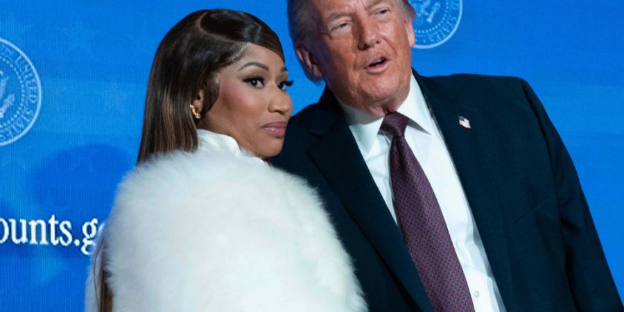 Rapperin Nicki Minaj galt lange Zeit als Trump-Kritikerin. Nun rührt sie als MAGA-Fan die Werbetrommel für den US-Präsidenten. (Archivbild)