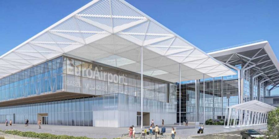 Vorgesehen ist ein Anbau an der Ostfassade des bestehenden Terminals sowie eine umfassende Sanierung einer Fläche von 15'000 Quadratmetern im alten Teil des Flughafenbaus.