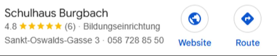 ... und diese in Zug lassen sich noch bewerten.
