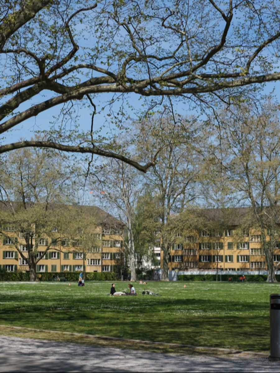 Der Bullingerhof in der Nähe ist bei schönem Wetter ein beliebter Treffpunkt. «In den Sommerferien höre ich ständig das Kindergeschrei von dort», sagt M.