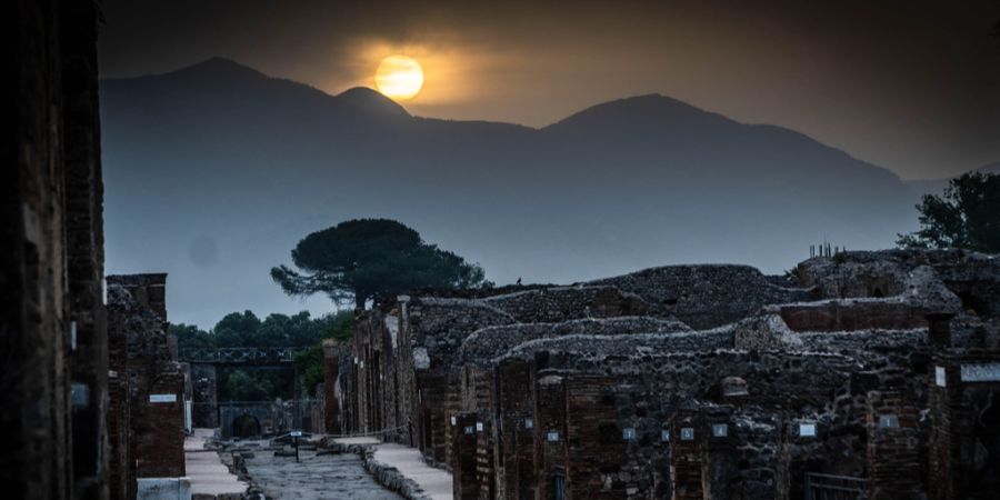 Pompeji Sonne Sonnenaufgang