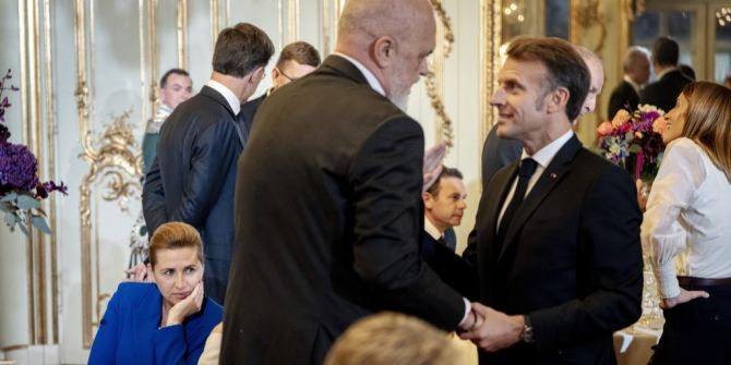 Kopenhagen Staatschefs Macron Rama