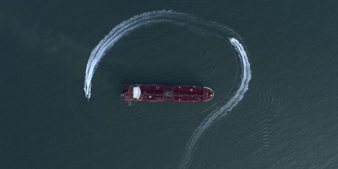 Tanker Jetski Luftaufnahme