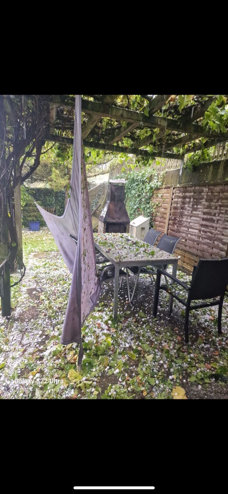 Diese Bilder stammen aus Heiden AR – hier vielen am Donnerstag Hagelkörner so gross wie Fünfliber.