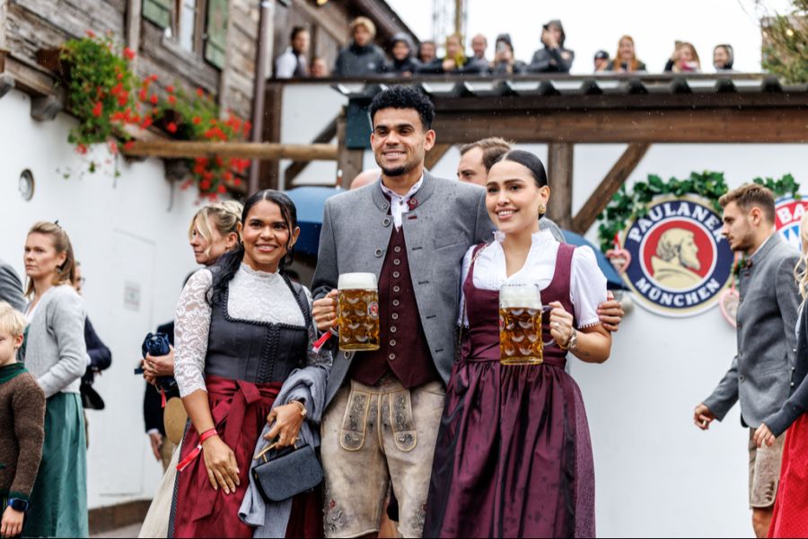 Für den Kolumbianer Luis Diaz ist es nach seinem Wechsel von Liverpool nach München das Wiesn-Debüt.