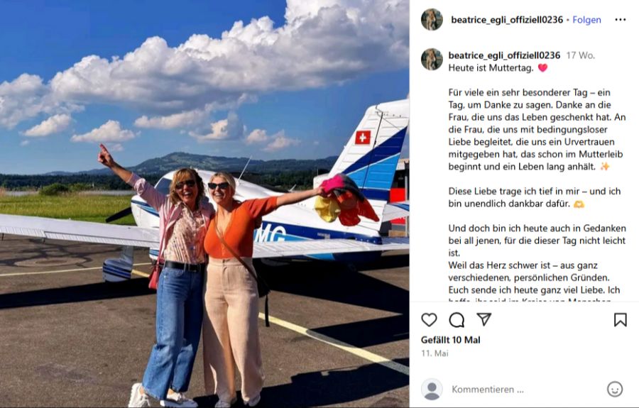 Beatrice Egli mit ihrer Mutter. 2018 liessen ihre Eltern sich scheiden.