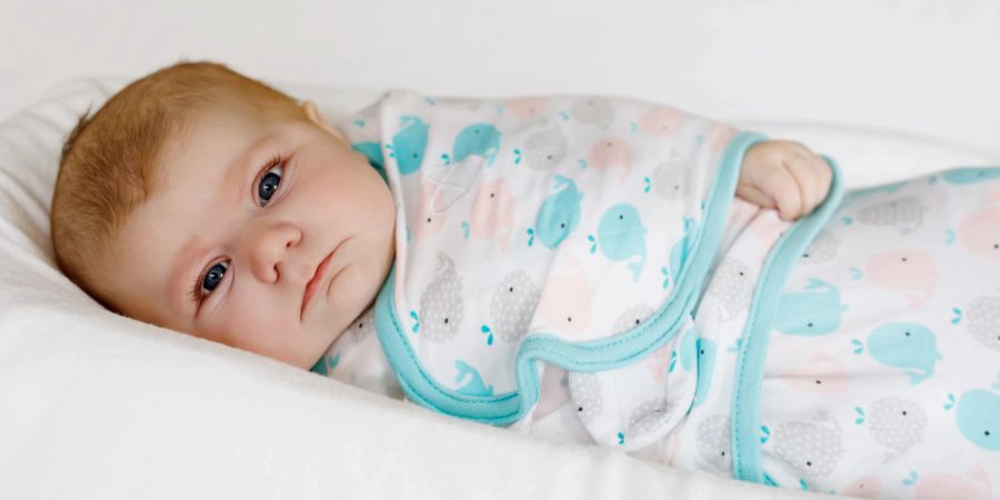 Swaddling baby