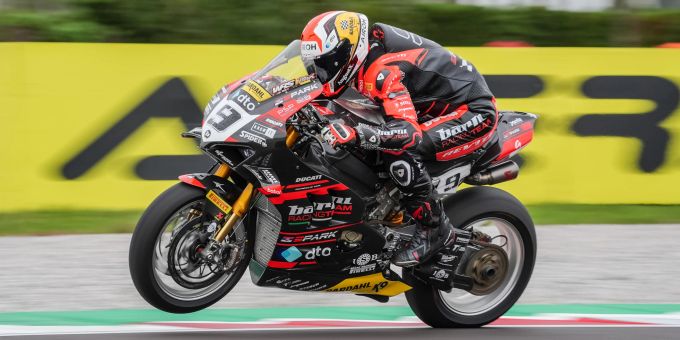Danilo Petrucci dominiert das Superbike-WM-Wochenende in Cremona. Danilo Petrucci WorldSBK Cremona