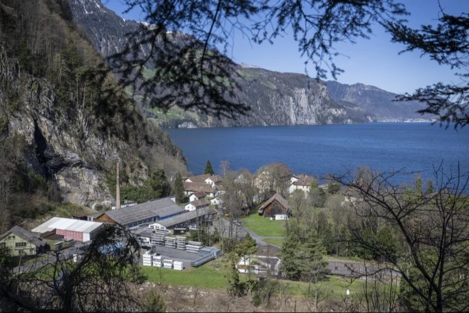 Auf der Halbinsel Isleten am Urnersee soll das neue Luxus-Resort entstehen. Isleten