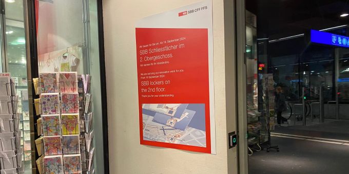 Baustellen-Frust - SBB sperrt am Bahnhof Bern Hunderte Schliessfächer