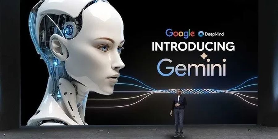 Google Event Launch Gemini Leinwand