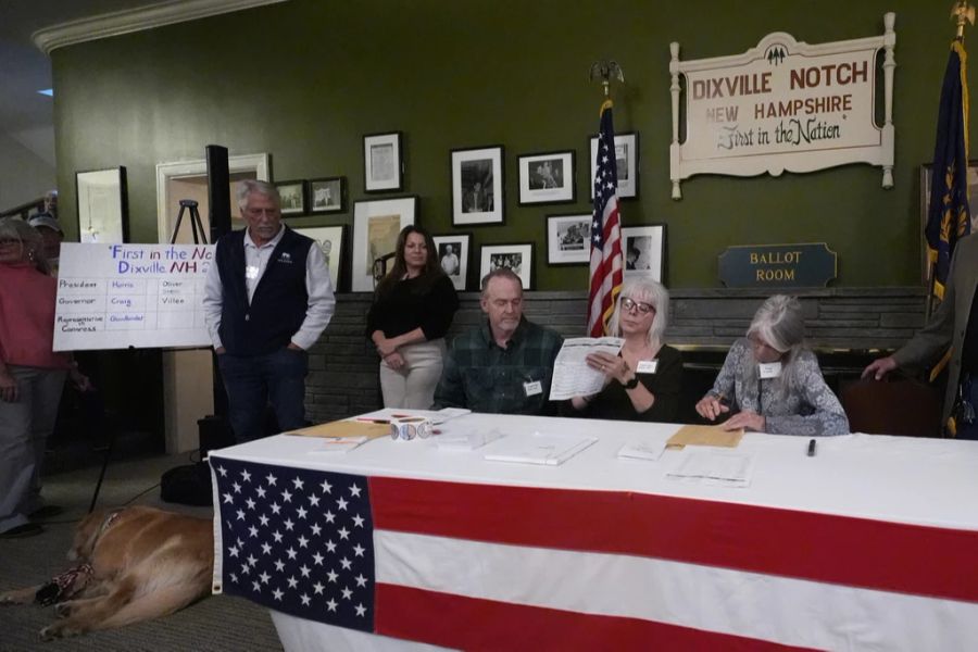 In Dixville Notch haben die sechs Einwohner bereits gewählt.