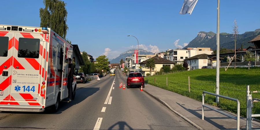 Unfall in Beckenried.