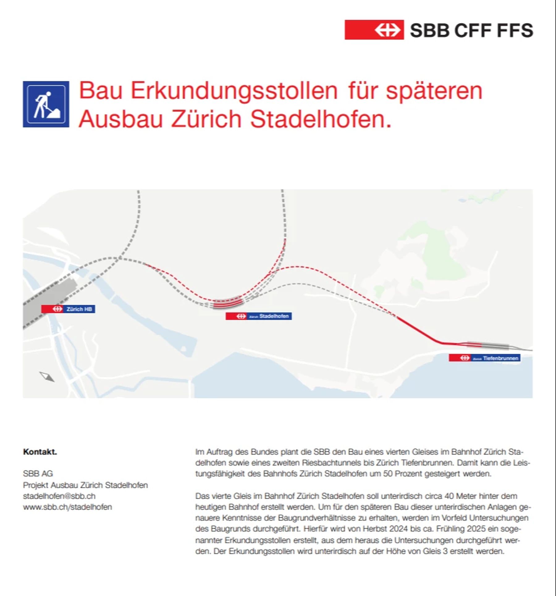Zürich Bahnhof Stadelhofen Deshalb hat's bei Gleis 3 ein Loch! Nau.ch