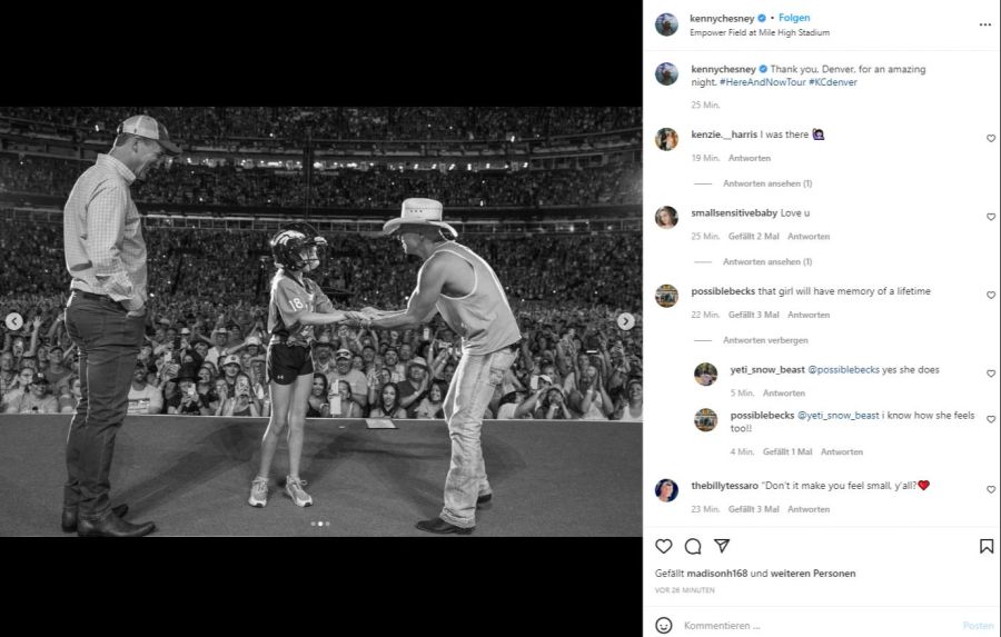 Der US-Country-Star erfuhr erst nach dem Konzert von dem tragischen Unfall.