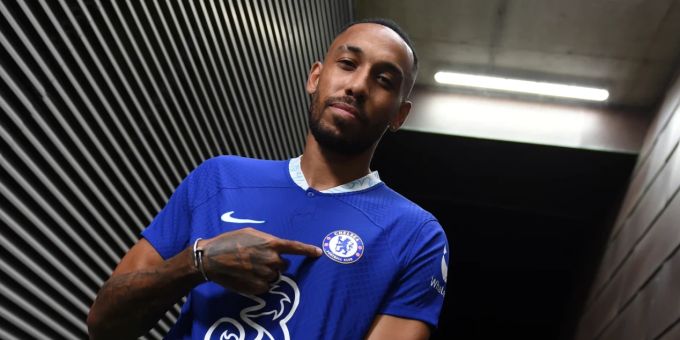 Pierre-Emerick Aubameyang im Trikot der Blues. FC Chelsea PRemeir League
