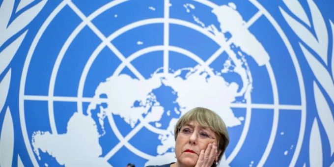 Bachelets Bericht wird mit Spannung erwartet Bachelets Bericht wird mit Spannung erwartet