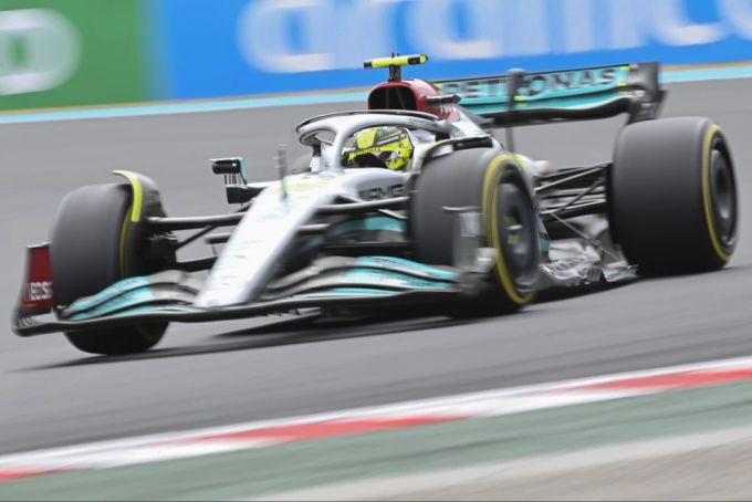 Lewis Hamilton (Mercedes) beim Ungarn-GP der Formel 1. Lewis Hamilton Mercedes