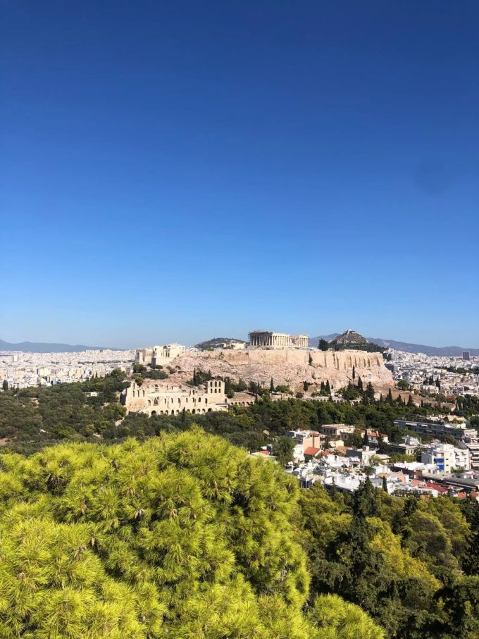 Die Akropolis, die Stadtfestung Athens, ist womöglich das bekannteste Bauwerk des antiken Griechenlands. Athen.