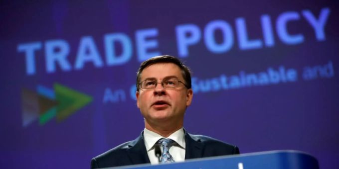 EU-Handelskommissar Dombrovskis EU-Handelskommissar Dombrovskis