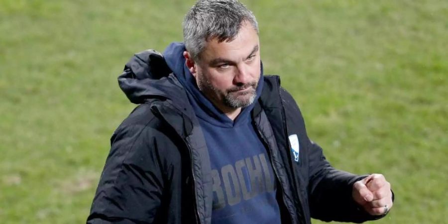 Hat seinen Vertrag in Bochum verlängert: VfL-Coach Thomas Reis. Foto: Roland Weihrauch/dpa