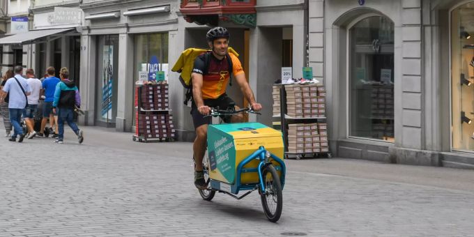 Velo-Lieferdienst. Velo-Lieferdienst
