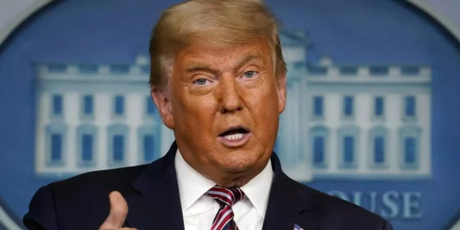 US-Präsident Donald Trump spielt den Cyberangriff auf Regierungseinrichtungen herunter. Foto: Evan Vucci/AP/dpa