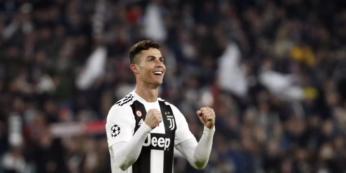 Cristiano Ronaldo jubelt nach dem Achtelfinal-Rückspiel gegen Atletico Madrid 2019. Ronaldo