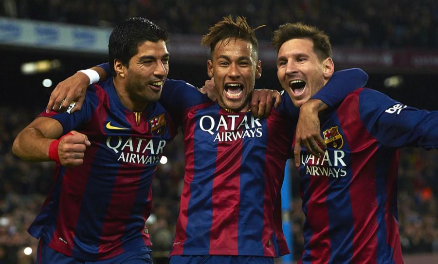 Der FC Barcelona wollte verhindern, dass nach Neymar (M.) auch Lionel Messi das Weite sucht.