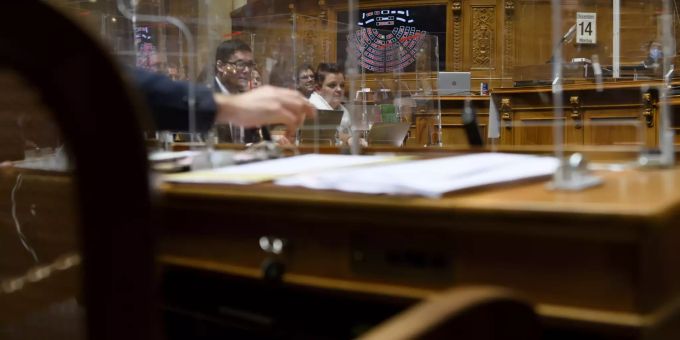 Im Parlament wird abgestimmt. Nationalrat