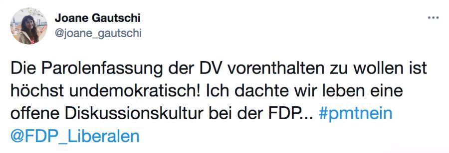 Joane Gautschi FDP Terrorgesetz