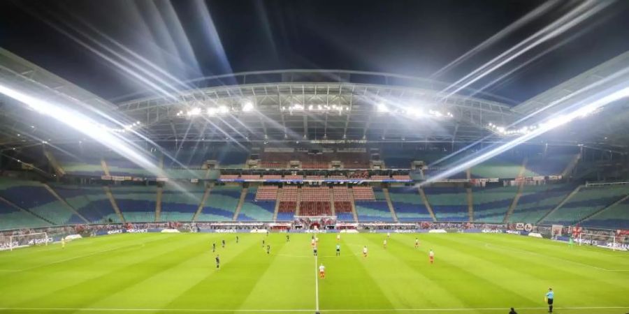 Durch die Einreisesperre herrscht Unklarheit über die Partie zwischen RB Leipzig und dem FC Liverpool. Foto: Jan Woitas/dpa-Zentralbild/dpa