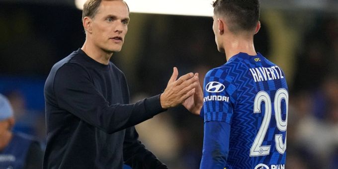 Kai Havertz erinnert sich gerne an die Zusammenarbeit mit Trainer Thomas Tuchel in London. thomas tuchel