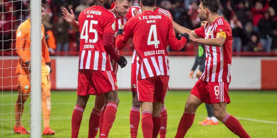 Der 1. FC Union Berlin setzte sich im Pokal gegen den VfL Wolfsburg durch.