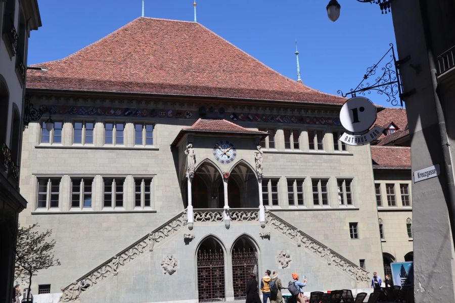 Das Rathaus in der Altstadt von Bern.