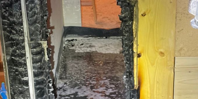 Weissbad AI: Brand auf Baustelle im Hof Weissbad. Weissbad AI Brand