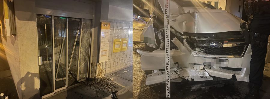 Beim Unfall entstand ein grosser Sachschaden.