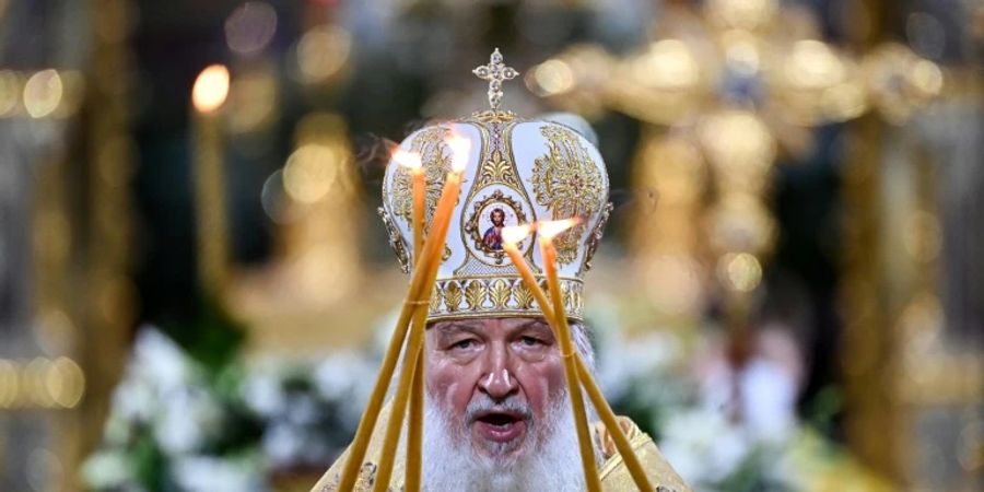 Patriarch Kirill bei einer Weihnachtsmesse Anfang 2022