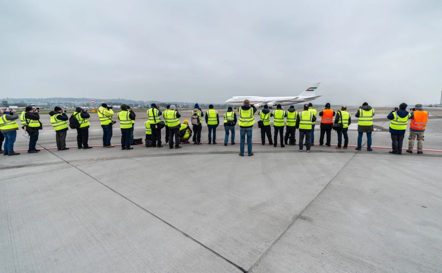 Fotografen am Flughafen Zürich.